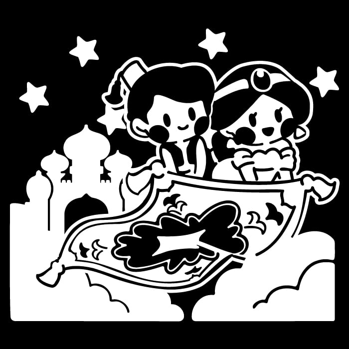 Amazon.co.jp: アラジン と 魔法のランプ 絨毯 かわいい おしゃれ 車